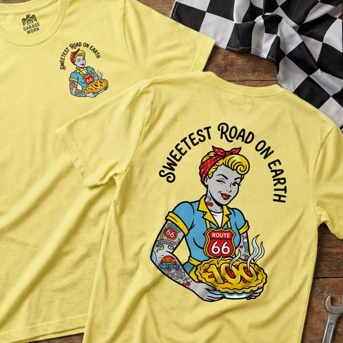 SWEETEST ROAD ON EARTH Route 66 Pinup Pie product type