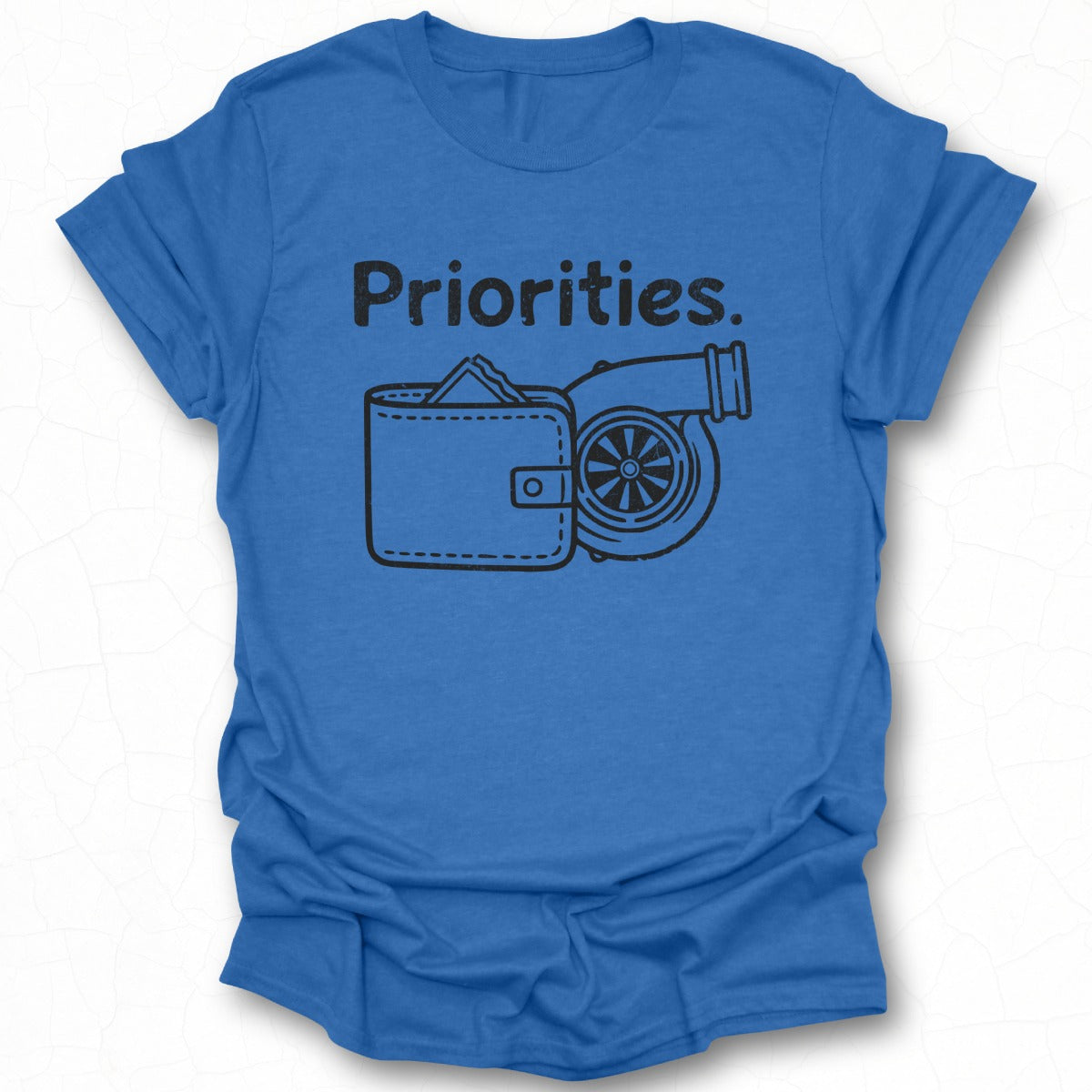 Priorities Wallet and Turbo Design Shirt