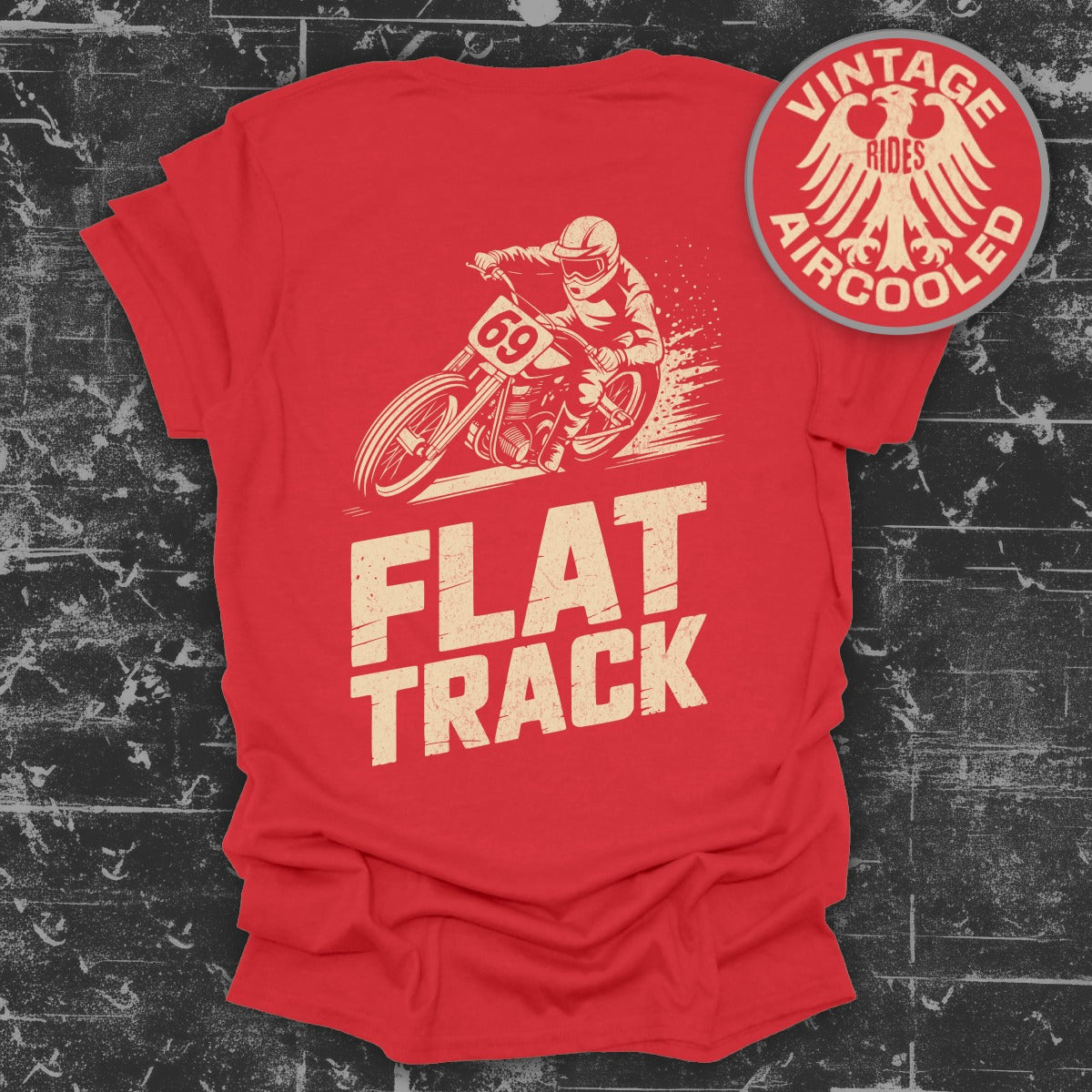 Vintage Aircooled Flat Track Motorcycle Shirt product