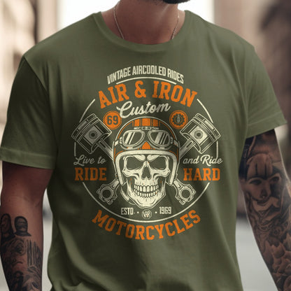 Vintage Aircooled Rides Skull Design Motorcycles product