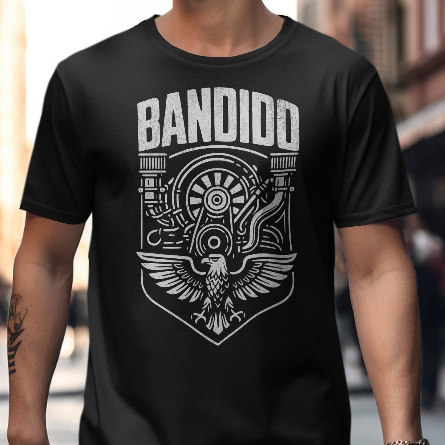 Bandido Engine and Eagle Graphic T-Shirt product