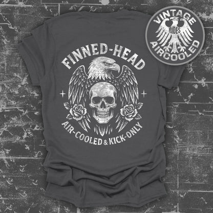 Finned-Head Air-Cooled & Kick-Only Skull Graphic Shirt