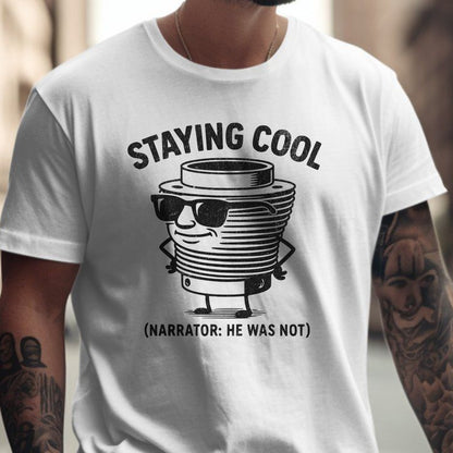 Staying Cool Narrator He Was Not Graphic T-Shirt