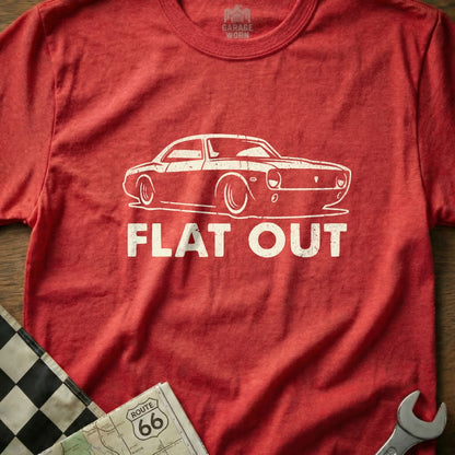 Flat Out Vintage Car Graphic T-Shirt Unisex Tee