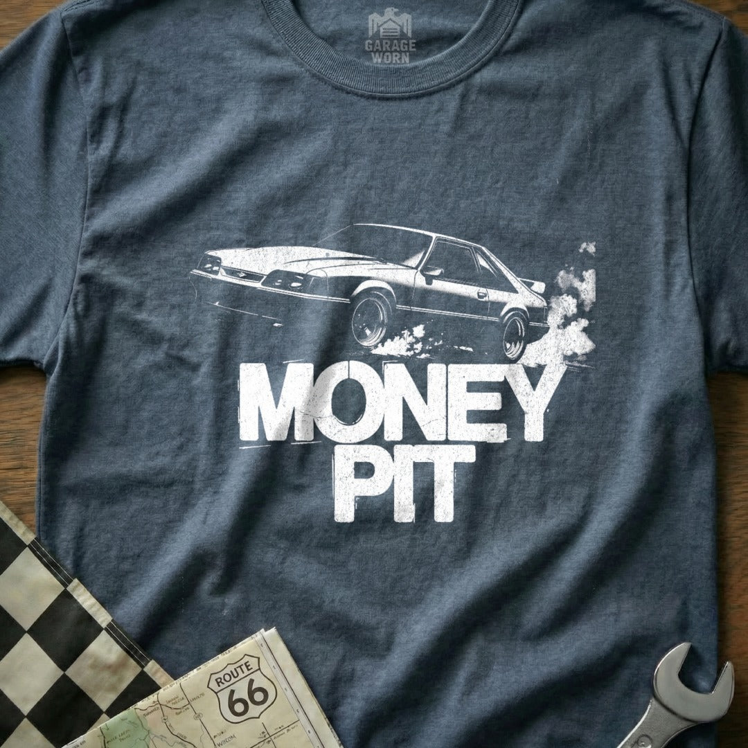 Money Pit Car Graphic Tee for Auto Enthusiasts