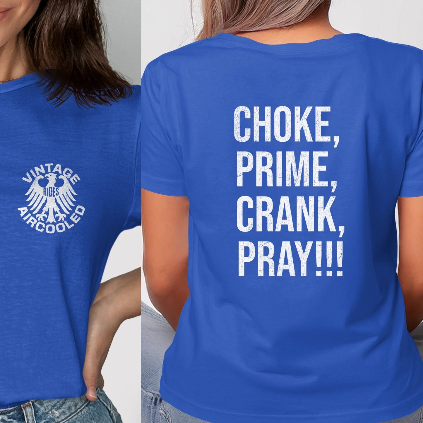 Vintage Aircooled Engine Blueprint T-shirt product type