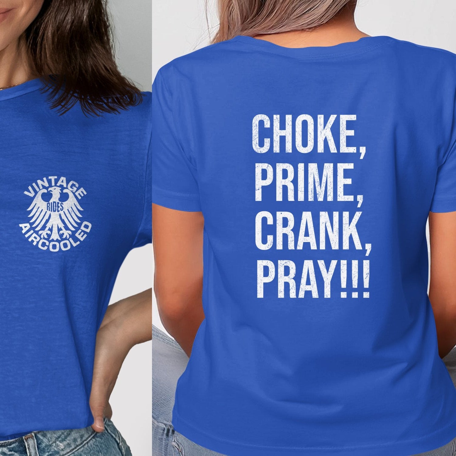 Vintage Aircooled Engine Blueprint T-shirt product type