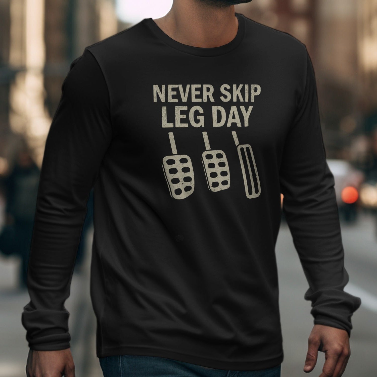 Never Skip Leg Day Graphic Long Sleeve product
