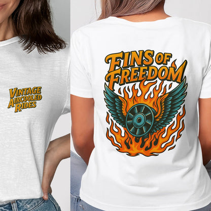 Vintage Aircooled Rides Fins of Freedom T-shirt product type