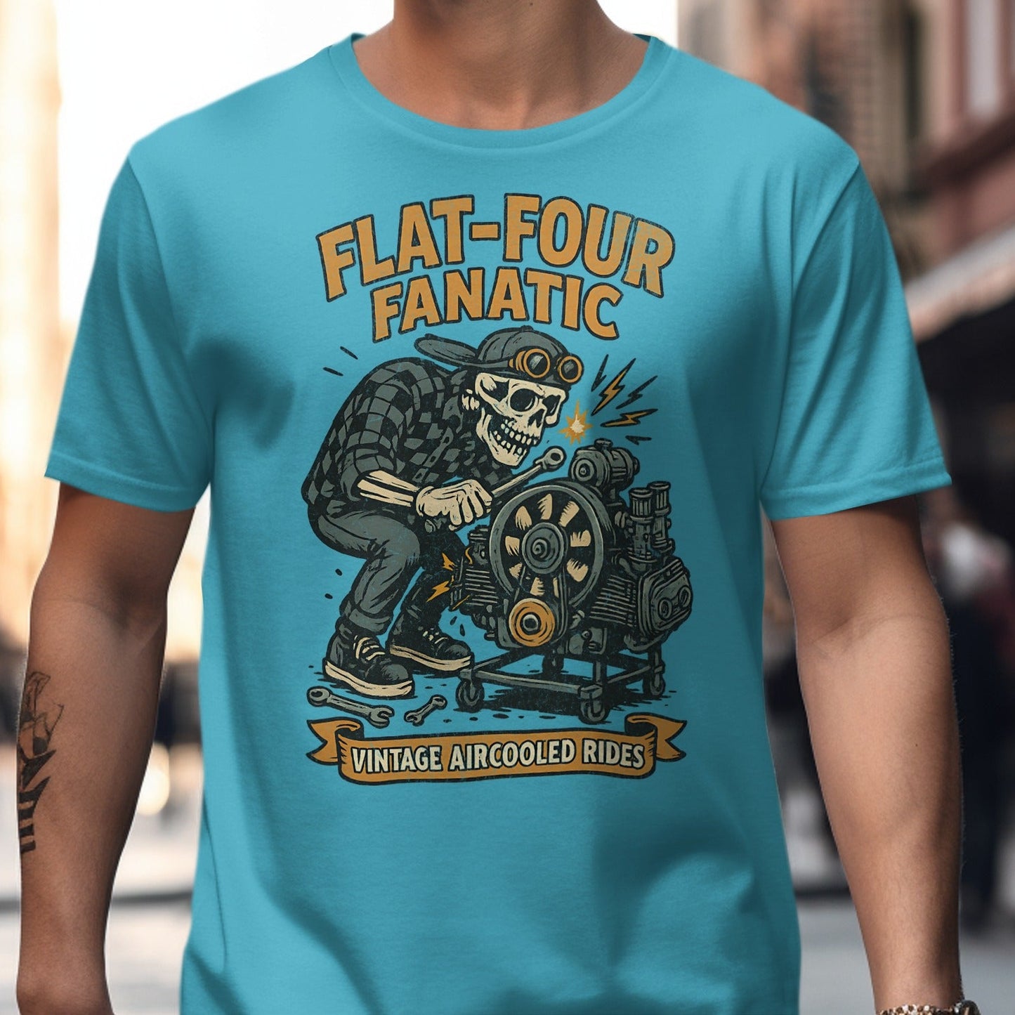 Flat-Four Fanatic Vintage Aircooled Rides T-Shirt product type