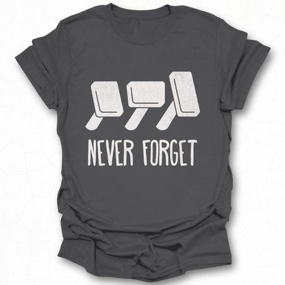 Never Forget Floppy Disk Vintage Style Shirt