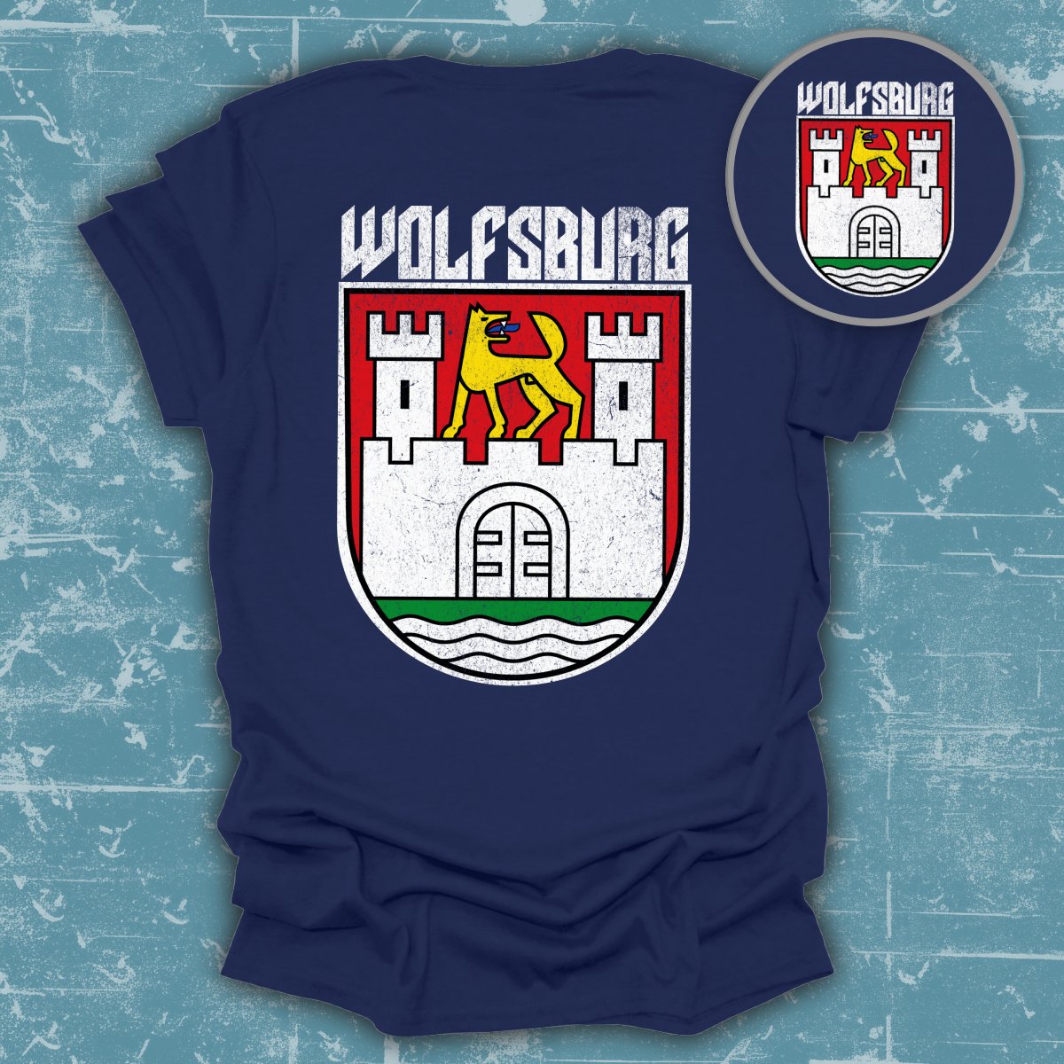 Wolfsburg Emblem Graphic Back Print T-Shirt product