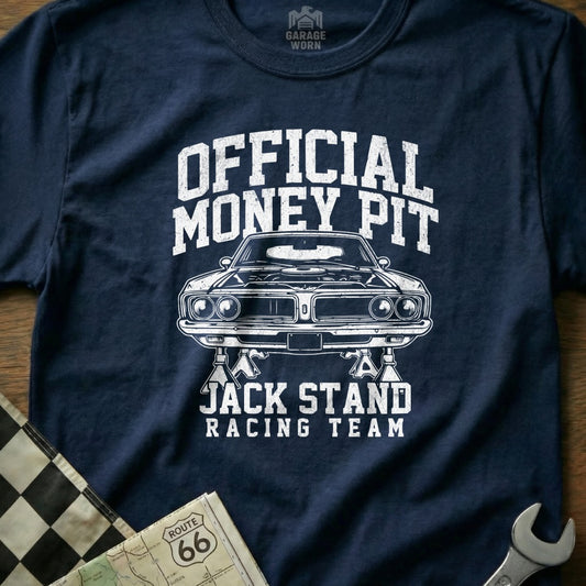 Official Money Pit Jack Stand Racing Team Shirt