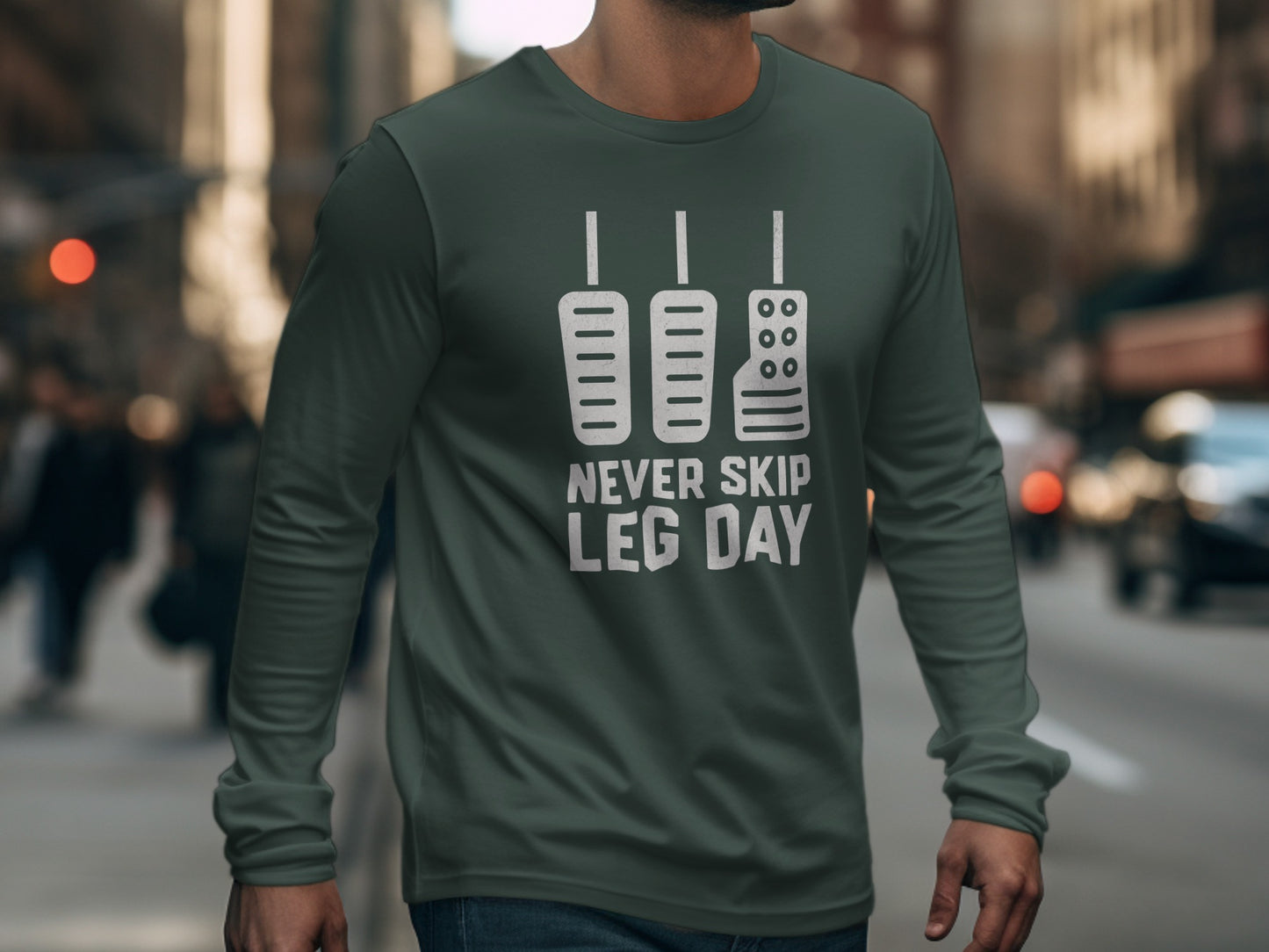 Never Skip Leg Day Long Sleeve Shirt Fitness Apparel