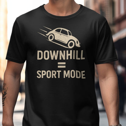 Downhill Equals Sport Mode Car Graphic T-Shirt product