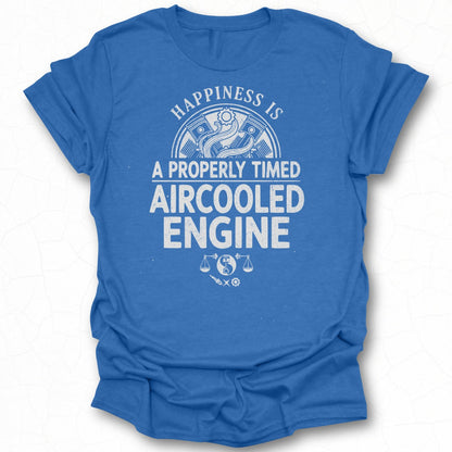 Happiness Is A Properly Timed Aircooled Engine Shirt