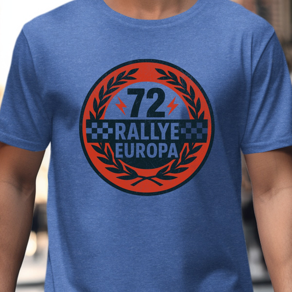 72 Rallye Europa Blue Classic Graphic Tee product type