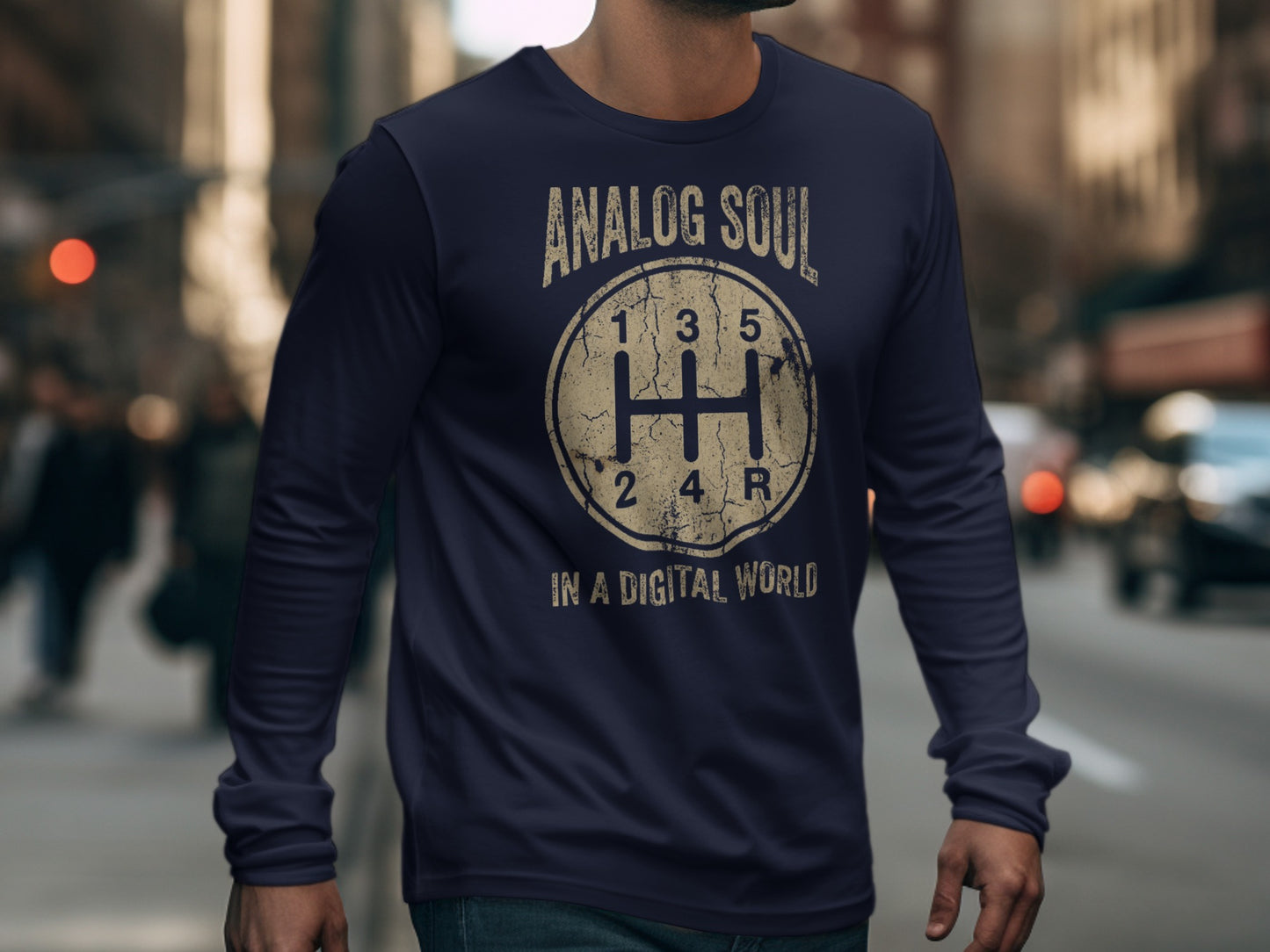 Analog Soul In A Digital World Long Sleeve Shirt