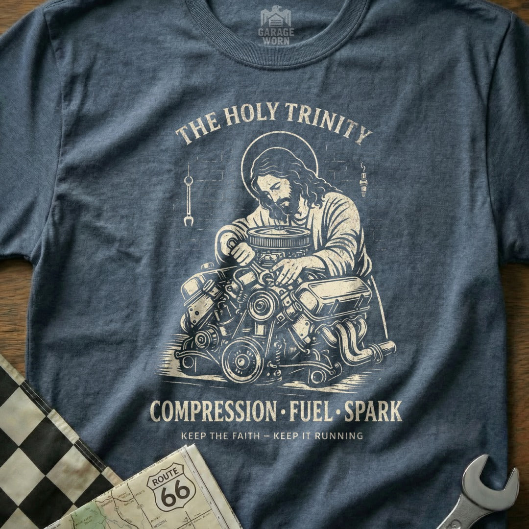 The Holy Trinity Compression Fuel Spark Garage Worn product type
