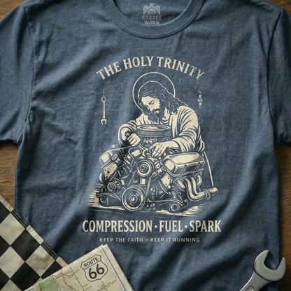 The Holy Trinity Compression Fuel Spark Garage Worn product type