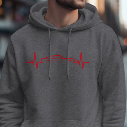 Heartbeat Car Design Gray Hoodie product