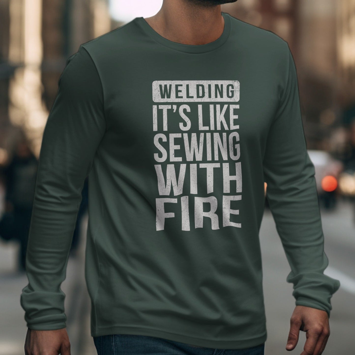 Welding It's Like Sewing with Fire Shirt
