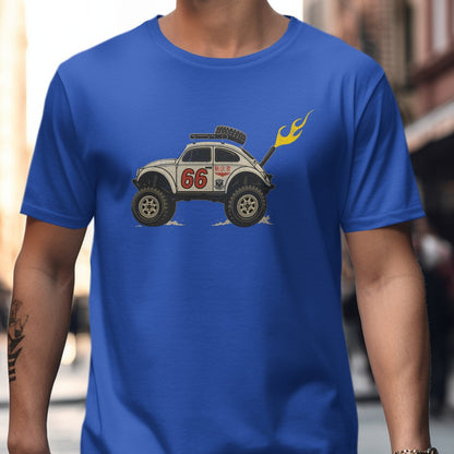 Vintage Style Racing Car with Flames T-shirt product