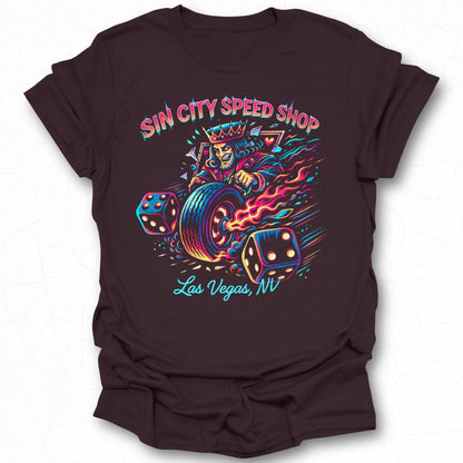 Sin City Speed Shop T-shirt Las Vegas NV Graphic Tee