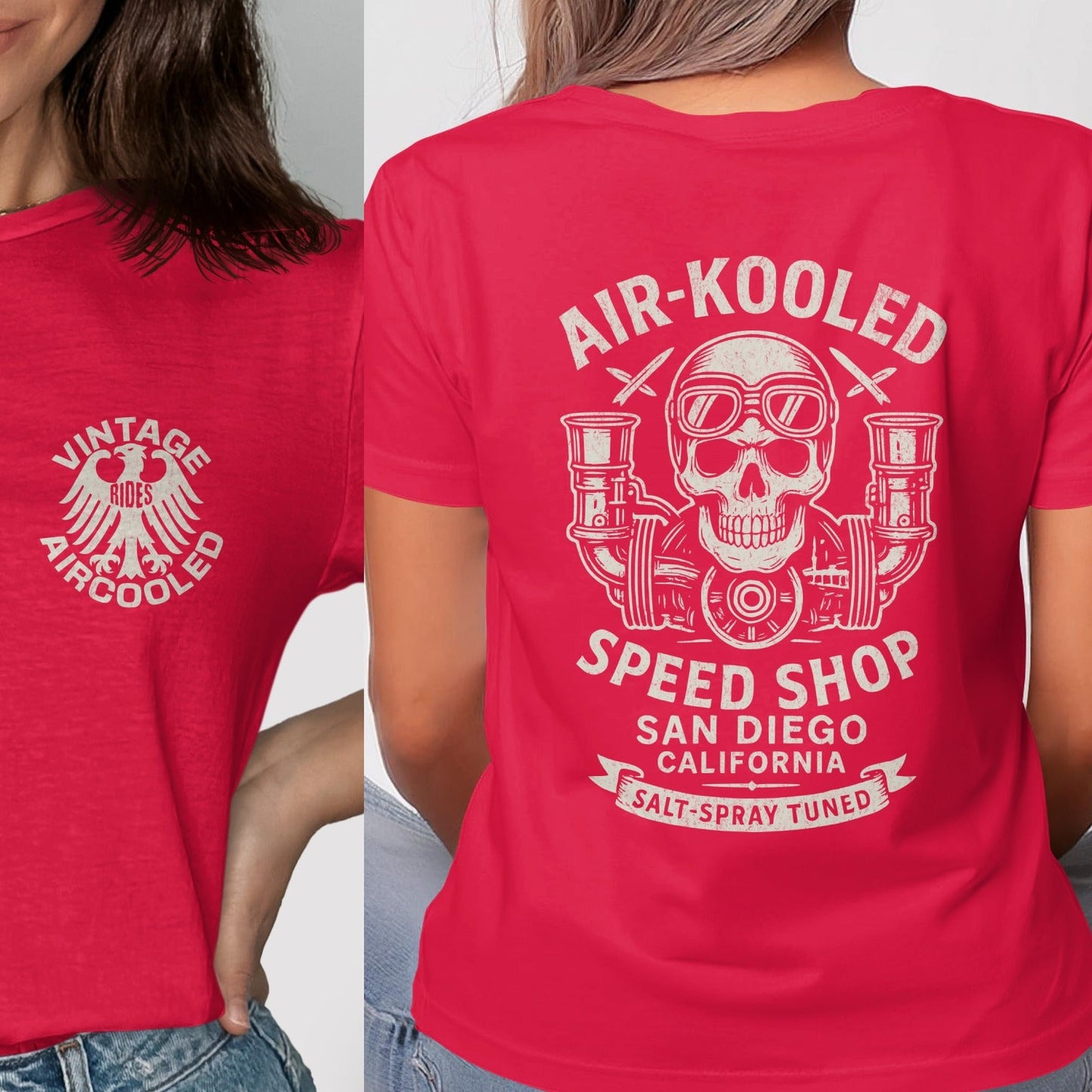 Vintage Aircooled Speed Shop San Diego T-shirt product