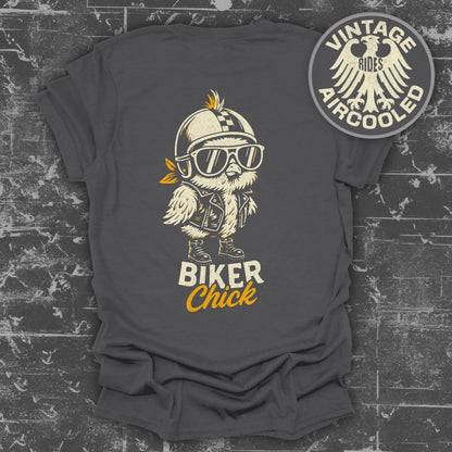 Vintage Rides Aircooled Biker Chick Graphic T-shirt product