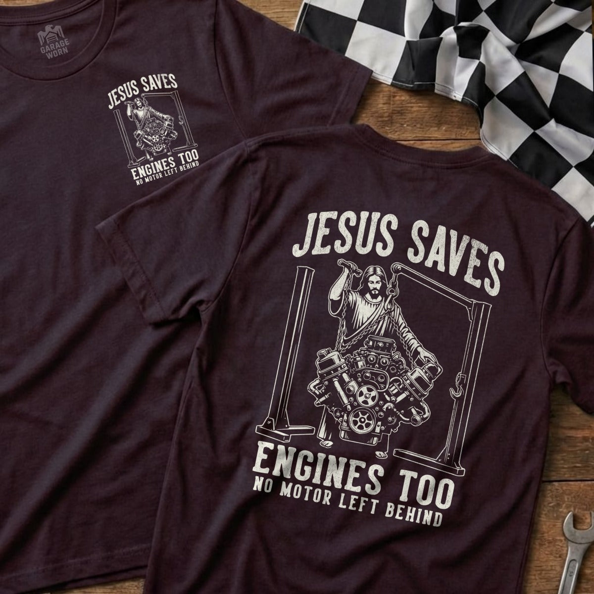Jesus Saves Engines Too No Motor Left Behind product type