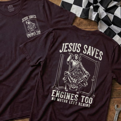 Jesus Saves Engines Too No Motor Left Behind product type