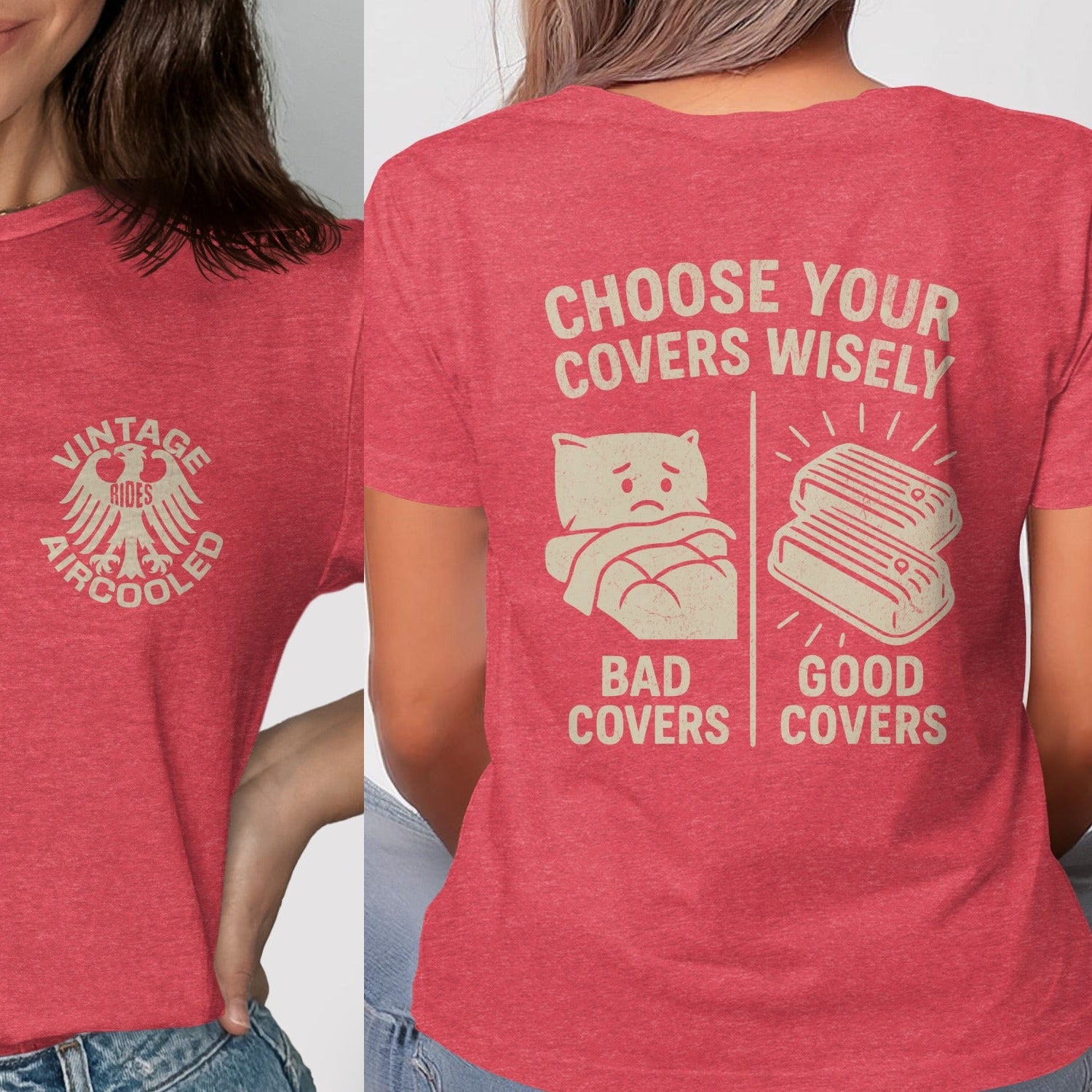 Vintage Aircooled Choose Your Covers Wisely T-shirt