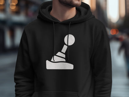 Retro Gaming Joystick Black Hoodie