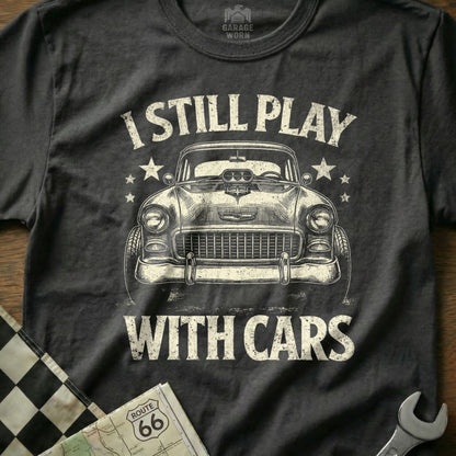 I Still Play With Cars Vintage Graphic T-Shirt Product