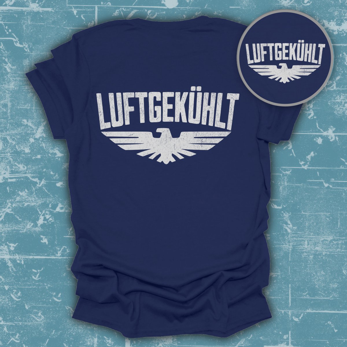 Luftgekühlt Eagle Graphic Navy Blue Shirt product