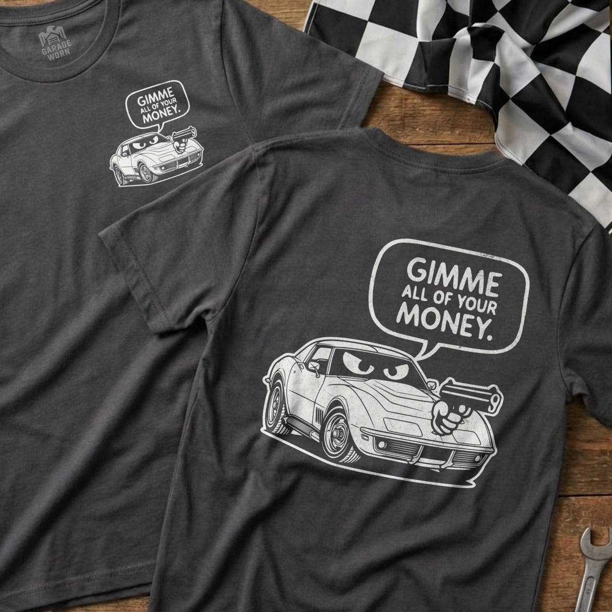 GIMME ALL OF YOUR MONEY Car Money Grab Product Type
Corvette C3
Classic Car
Muscle Car
American Car
Vintage Car
Sports Car
Auto Enthusiast
Car Lover
Car Guy
Gimme Money
All Your Money
Funny Car
Car Humor
Cartoon Car
Retro Car
Iconic Car
Unique Graphic
Automotive Art
Witty Design
Pop Culture Car