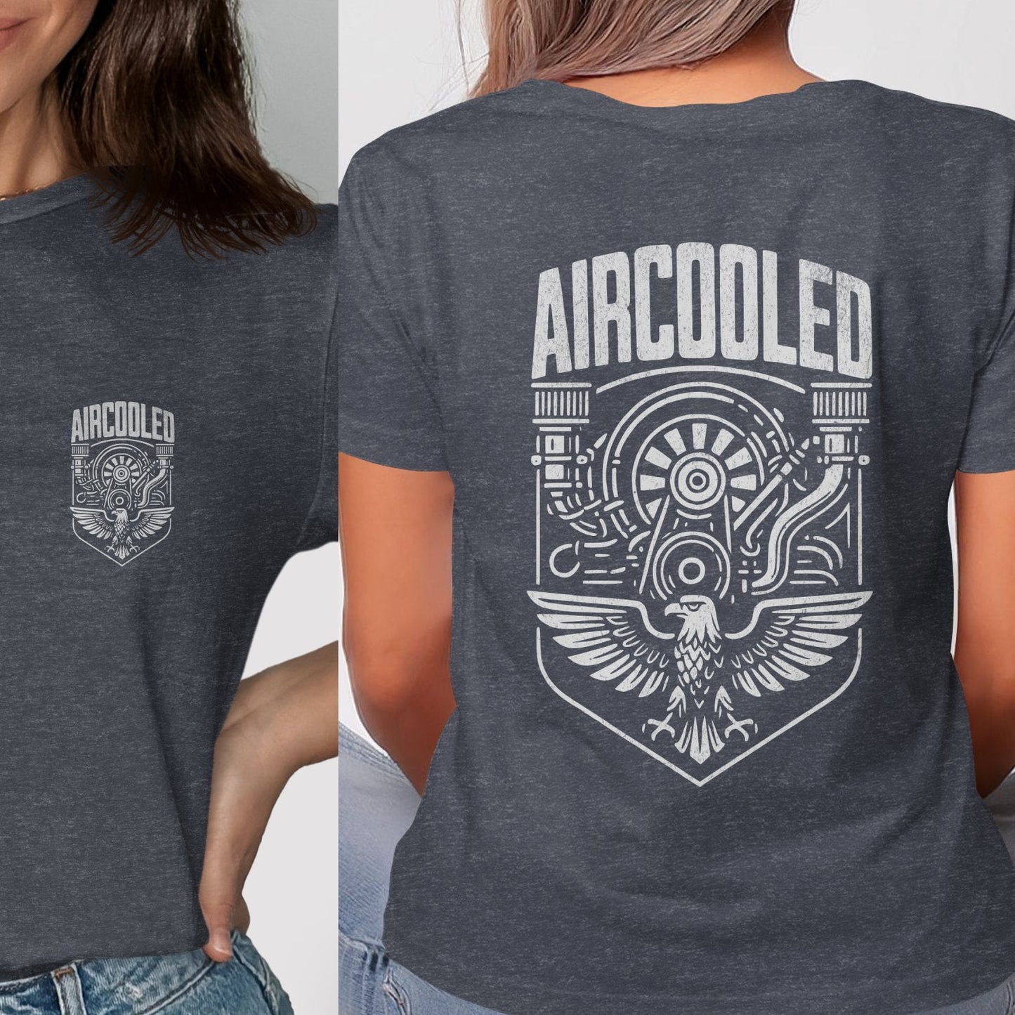 Aircooled Graphic Tee with Eagle Design T-Shirt Product