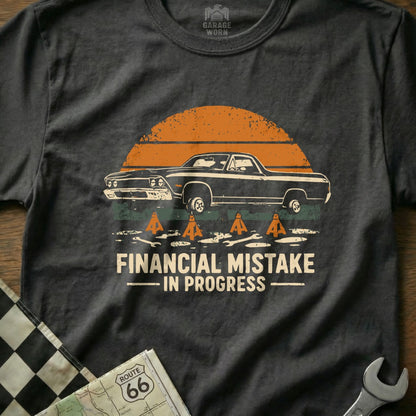 Financial Mistake In Progress Classic Car Graphic Shirt