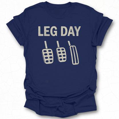 Fun Leg Day Exercise Novelty Graphic T-shirt