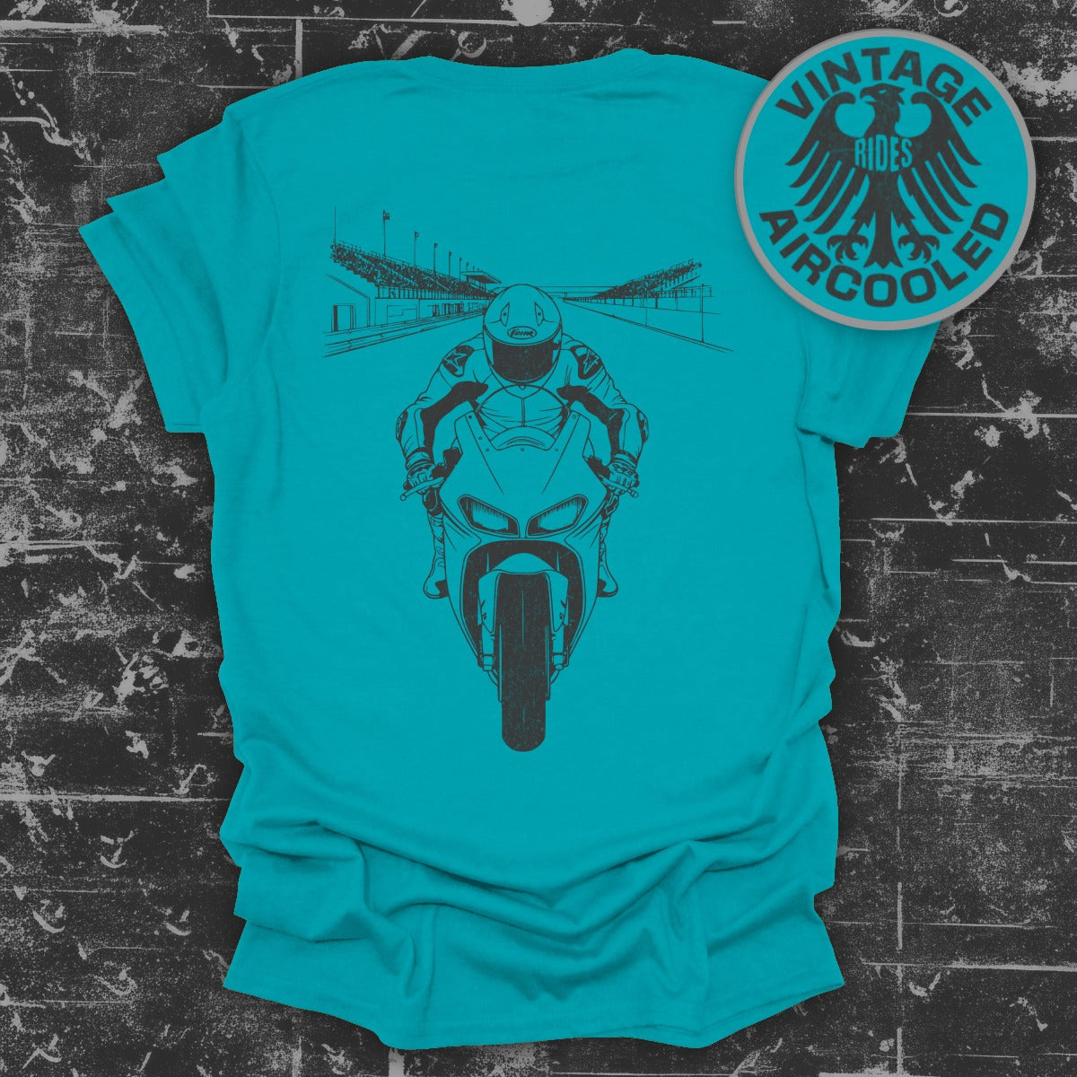 Vintage Rides Aircooled Motorcycle Graphic Tee product