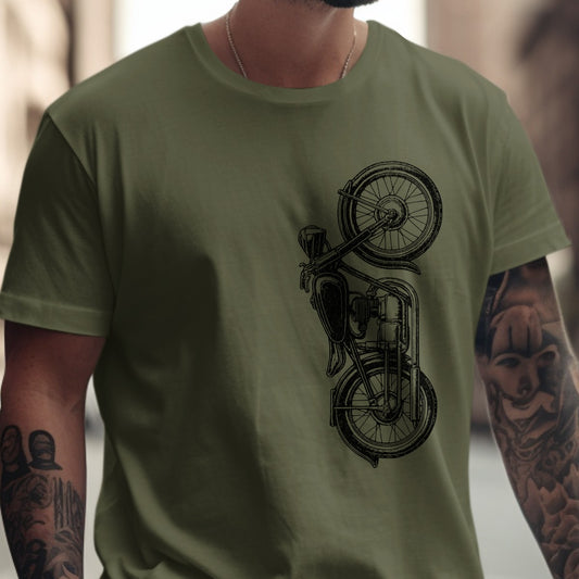 Vintage Motorcycle Graphic Tee for Bike Enthusiasts product