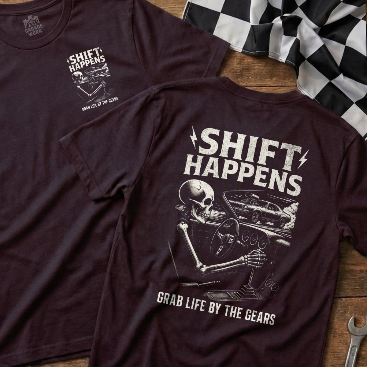 Shift Happens Grab Life By The Gears T-Shirt
