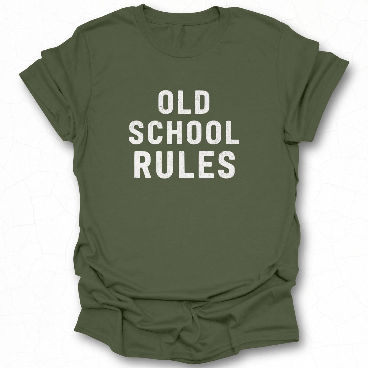 Old School Rules Graphic Statement Tee