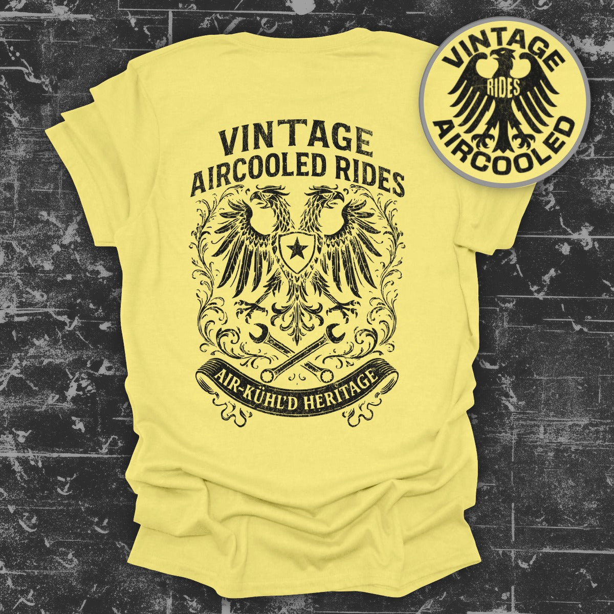 Vintage Aircooled Rides Air-Kuhld Heritage T-shirt