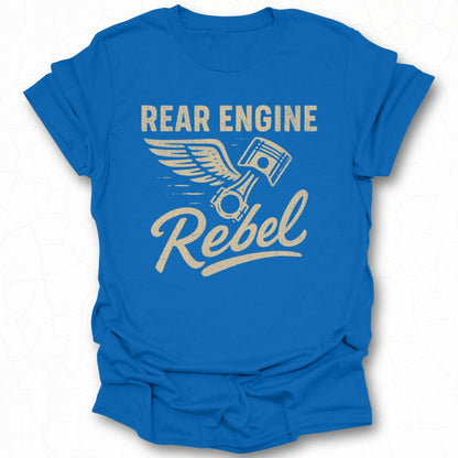 Rear Engine Rebel Graphic Tee for Motorsport Enthusiasts