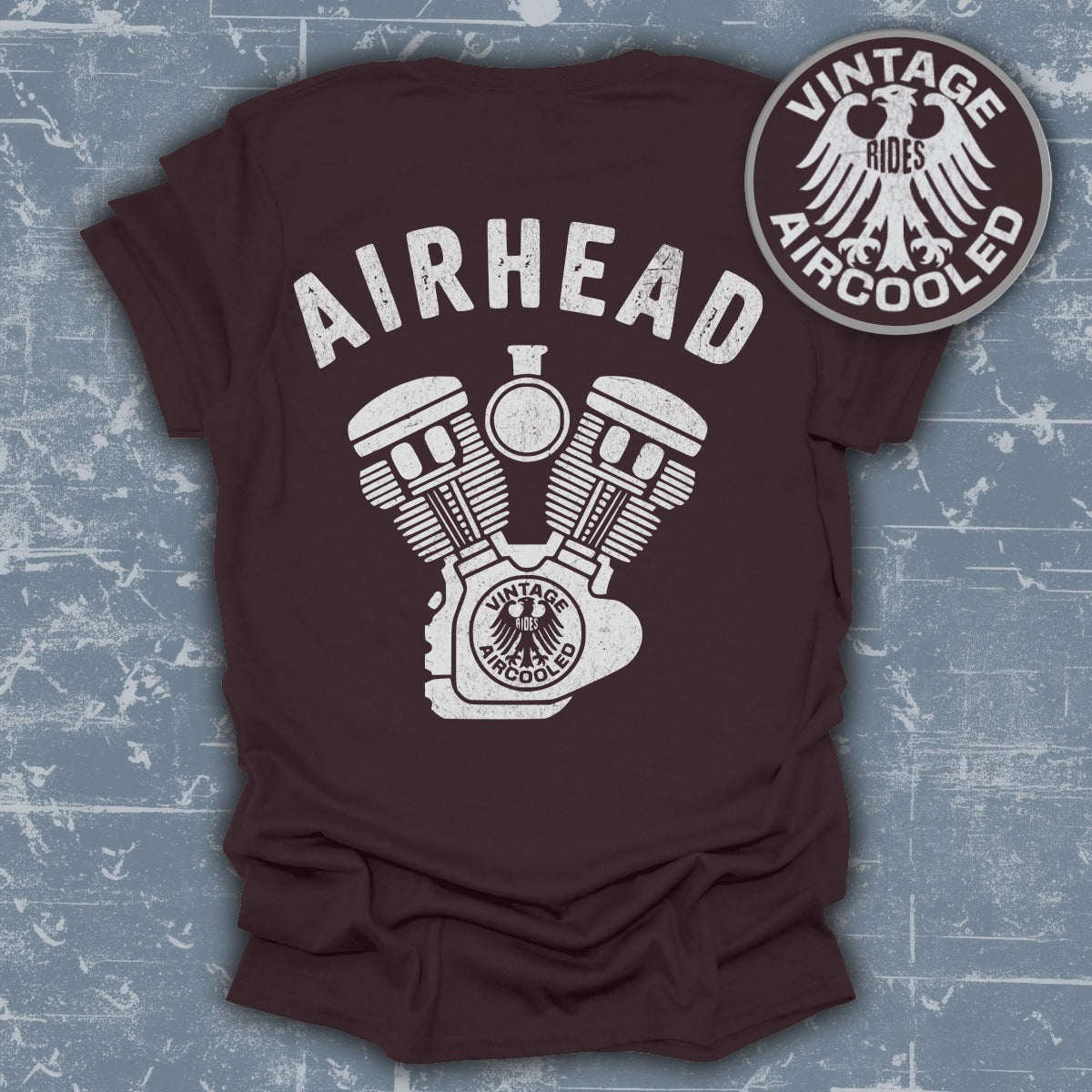 Vintage Rides Airhead Engine Graphic Tee Shirt product