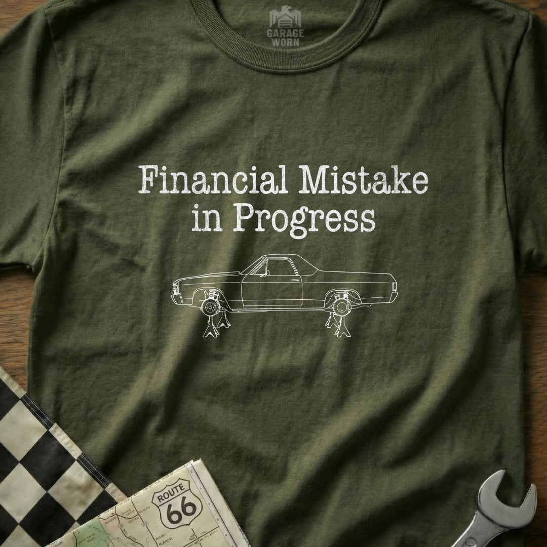 Financial Mistake in Progress Graphic T-Shirt