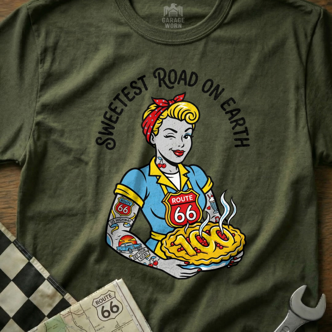 SWEETEST ROAD ON EARTH Route 66 Pinup Pie product type