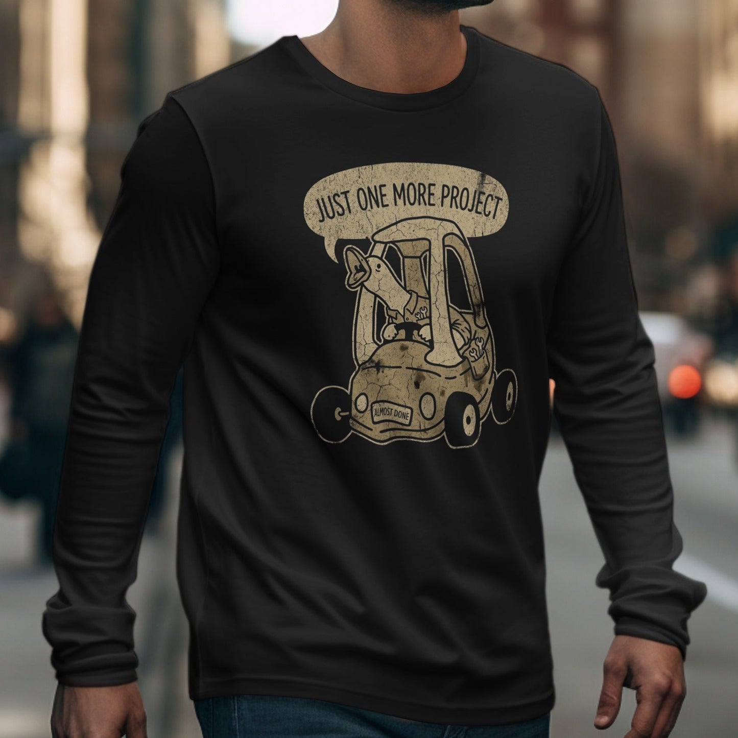 Just One More Project Long Sleeve Graphic Tee